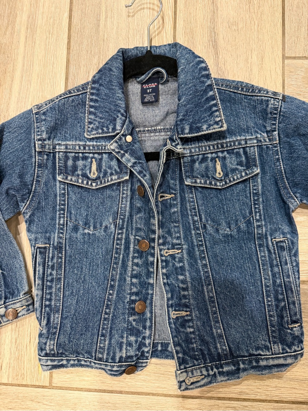 Vintage Class Club Boys Blue Denim Jean Jacket